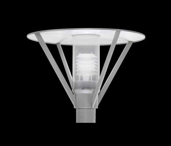 Andrea / Pole Ø 60mm - Transparent Acrylic Diffuser | Outdoor wall lights | Ares