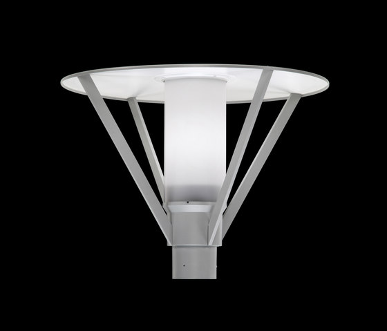 Andrea / Pole Ø 60mm - Opal (inside) Acrylic Diffuser | Outdoor wall lights | Ares
