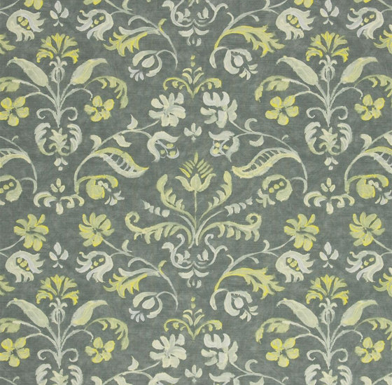 Pavonia Fabrics | Ceres - Graphite | Tissus de décoration | Designers Guild
