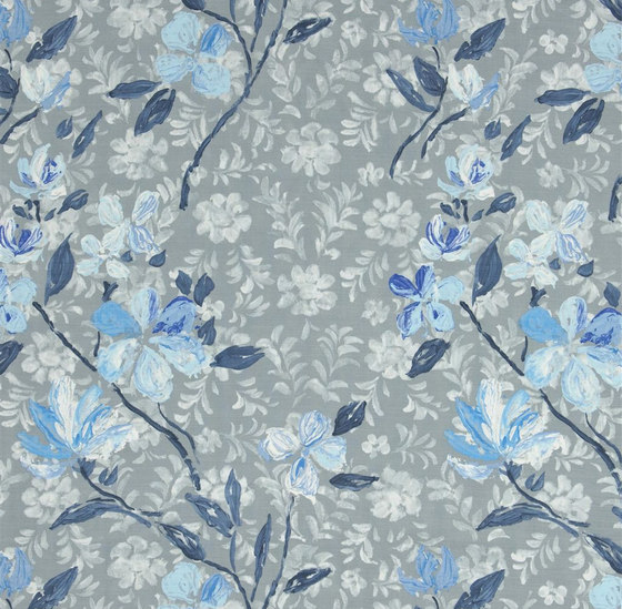 Pavonia Fabrics | Hesperia - Cobalt | Tissus de décoration | Designers Guild