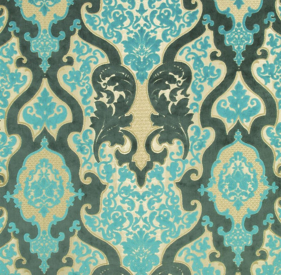 Phipps Fabrics | Cabriole - Turquoise | Tejidos decorativos | Designers Guild