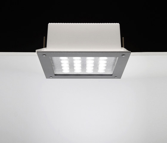 Ara Power LED / 250x250 mm - Tutta Luce - Vetro Sabbiato | Lampade outdoor soffitto | Ares