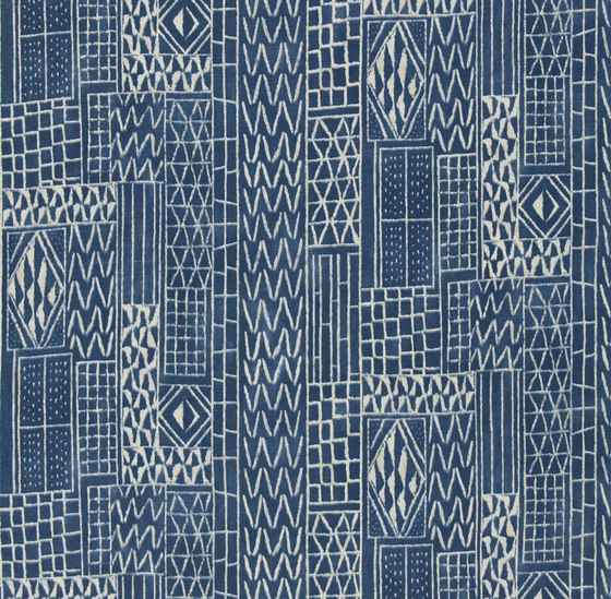 Astasia Fabrics | Khalana - Marine | Drapery fabrics | Designers Guild