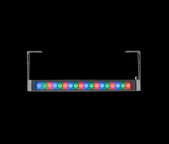 Arcadia640 RGB Power LED / Con Staffe L 200mm - Vetro Sabbiato - Orientabile | Lampade outdoor parete | Ares