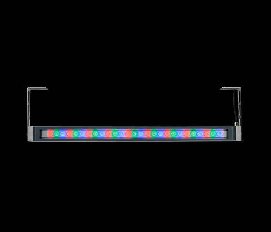 Arcadia 940 RGB Power LED / With Brackets L 200mm - Sandblasted Glass - Adjustable | Appliques murales d'extérieur | Ares