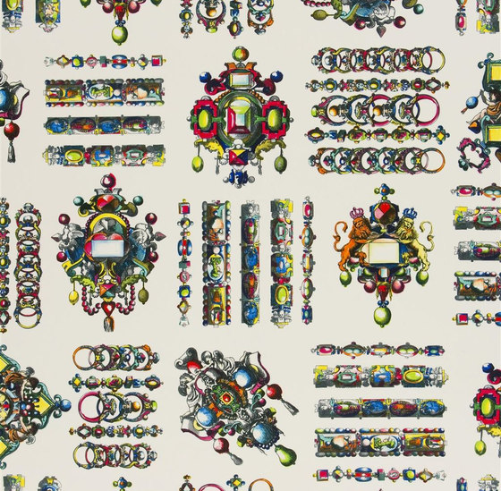 Belles Rives Fabrics | La Main Au Collet - Bougainvillier | Tessuti decorative | Designers Guild