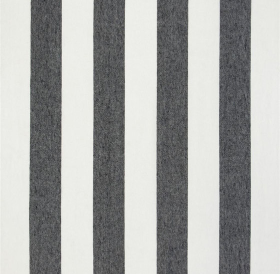 Brera Rigato Stripe Fabrics | Brera Largo - Noir | Tejidos decorativos | Designers Guild