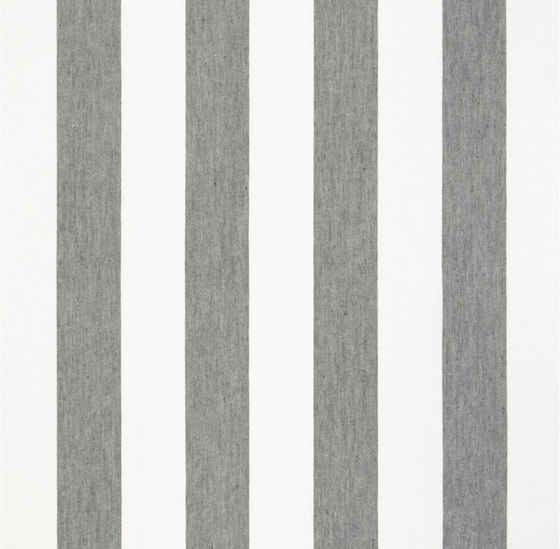 Brera Rigato Stripe Fabrics | Brera Largo - Granite | Tejidos decorativos | Designers Guild