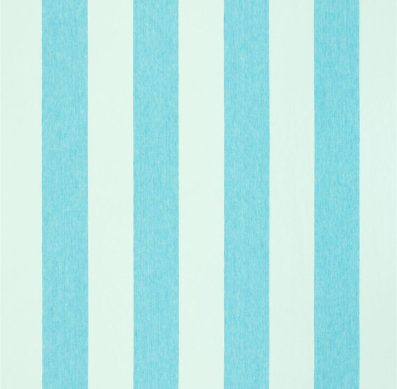 Brera Rigato Stripe Fabrics | Brera Largo - Turquoise | Drapery fabrics | Designers Guild