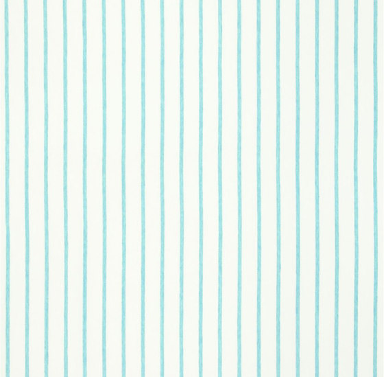 Brera Rigato Stripe Fabrics | Brera Fino - Turquoise | Drapery fabrics | Designers Guild