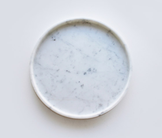 Oliver Marble Round Tray | Bandejas | Evie Group