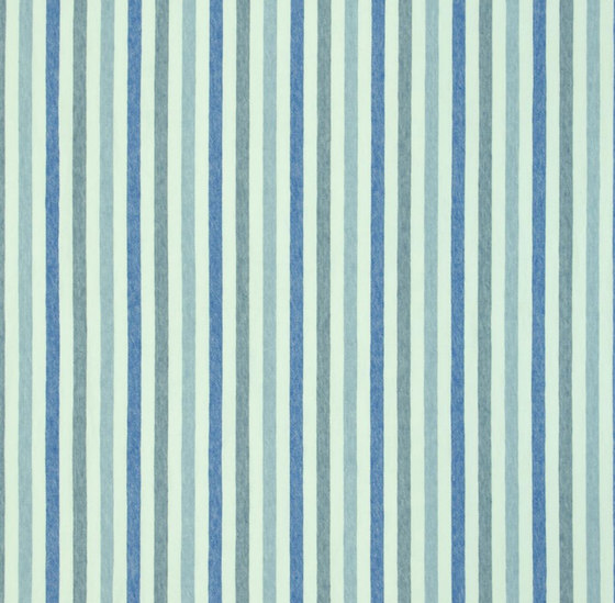 Brera Rigato Stripe Fabrics | Brera Rigato - Cobalt | Tessuti decorative | Designers Guild