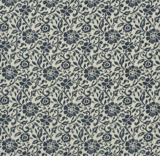 Indigo Bleu Fabrics | Oberto - Woad | Tessuti decorative | Designers Guild