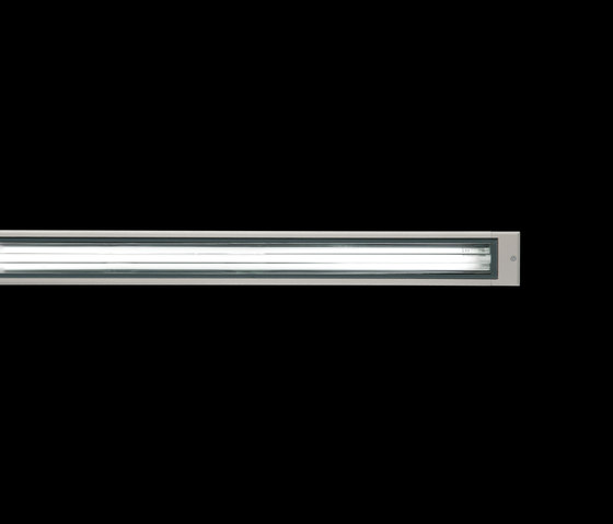 Cielo / L 1245 mm - Transparent Glass - Symmetric Optic | Outdoor recessed ceiling lights | Ares