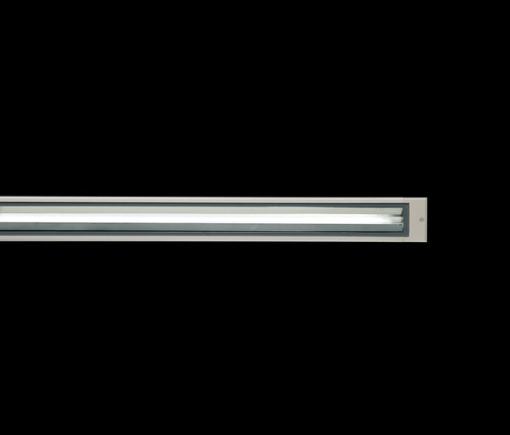 Cielo / L 1245 mm - Vetro Trasparente - Ottica Asimmetrica | Lampade outdoor incasso soffitto | Ares