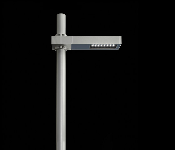 Dooku 400 Power LED / Pole Ø 76mm - Single Top Pole - Wide Beam 120° (Wide Spaces - Public Areas - Parking Areas) | Outdoor floor lights | Ares