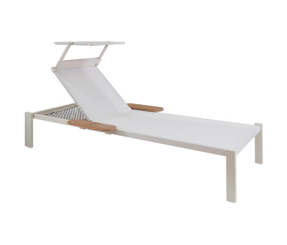 Shine Stackable sunbed with hidden wheels | 295+295B+295R+295T | Sun loungers | EMU Group