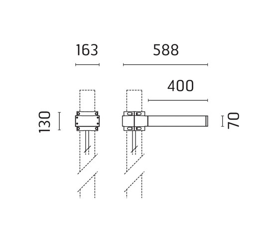 Dooku 400 Power LED / Palo Ø 102mm - Versione doppia su palo - Fascio Largo 120° (Spazi ampi - Aree pubbliche - Aree di parcheggio) | Lampade outdoor pavimento | Ares