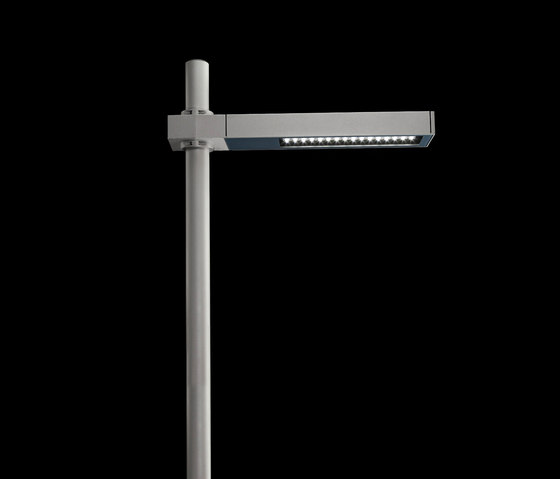 Dooku 600 Power LED / Pole Ø 76mm - Single Top Pole - Wide Beam 120° (Wide Spaces - Public Areas - Parking Areas) | Outdoor floor lights | Ares