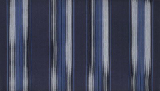 Signature Modern Lodge Fabrics | Boathouse Ticking - Blue | Drapery fabrics | Designers Guild