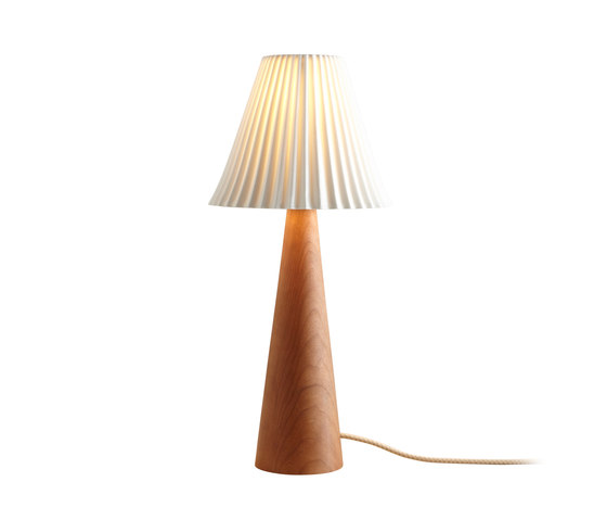 Cecil Table Light, Cherry Cone, Sand and Taupe Braided Cable | Lampade tavolo | Original BTC