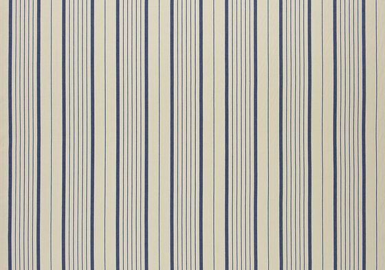 Signature Tickings Fabrics | Antibes Stripe - Navy | Drapery fabrics | Designers Guild