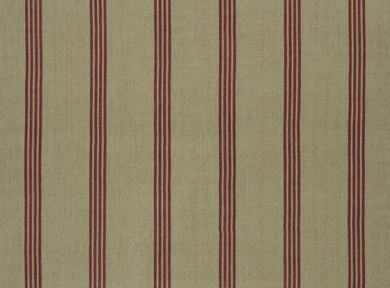 Signature Tickings Fabrics | Driftwood Stripe - Barn | Dekorstoffe | Designers Guild