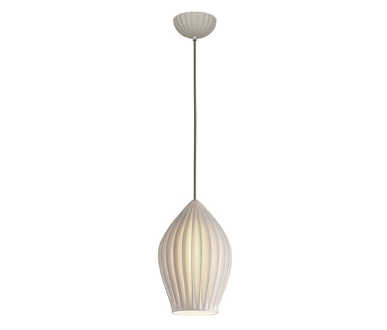 Fin Large Pendant, Sand and Taupe Braided Cable | Suspended lights | Original BTC
