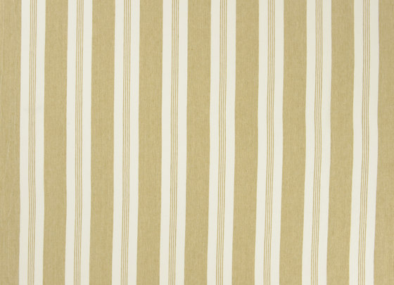 Signature Vintage Linens Fabrics | Mill Pond Stripe - Golden/White | Tejidos decorativos | Designers Guild