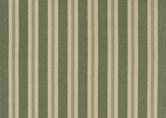 Signature Vintage Linens Fabrics | Mill Pond Stripe - Hedge/Linen | Tissus de décoration | Designers Guild