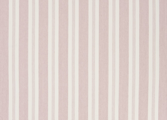 Signature Vintage Linens Fabrics | Mill Pond Stripe - Petal/White | Tissus de décoration | Designers Guild