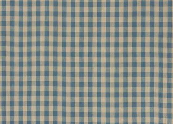 Signature Vintage Linens Fabrics | Old Forge Gingham - Chambray/Linen | Drapery fabrics | Designers Guild