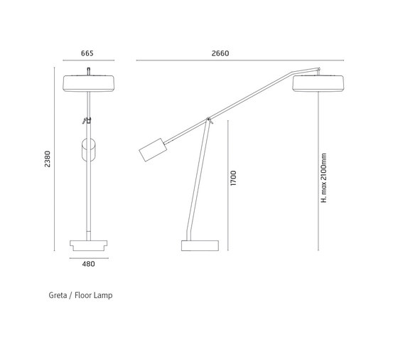 Greta / Floor Lamp | Free-standing lights | Ares