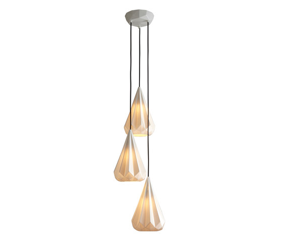 Hatton 3 Grouping of Three, Black braided cable | Suspended lights | Original BTC