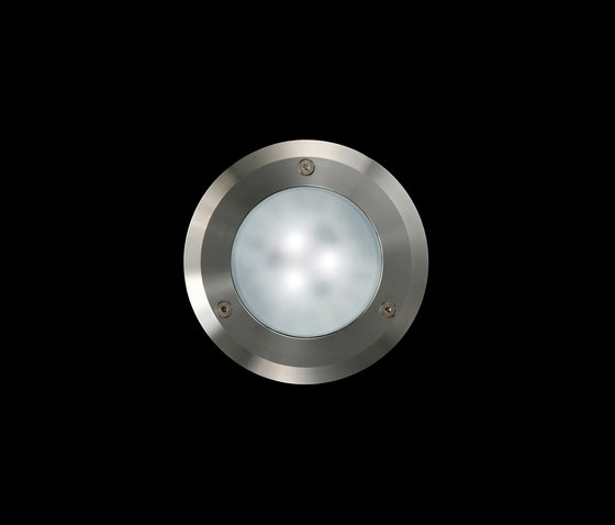 Idra Power LED / Ø 130mm - Vetro Sabbiato - Ottica Simmetrica | Lampade outdoor pavimento | Ares