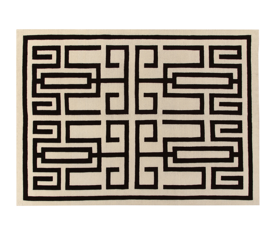 GIO PONTI Labirinto black | Formatteppiche | Amini