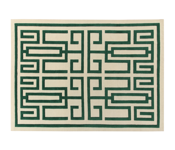 GIO PONTI Labirinto green | Formatteppiche | Amini