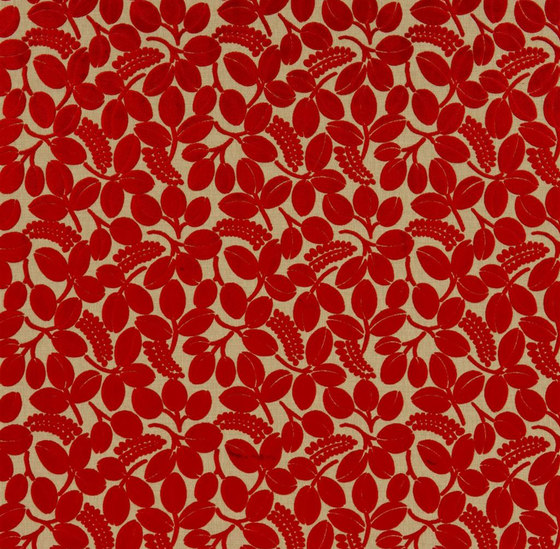 Savio Fabrics | Calaggio - Scarlet | Tissus de décoration | Designers Guild