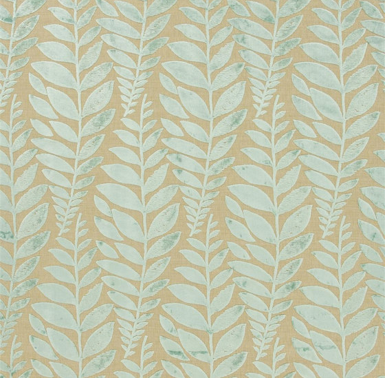 Savio Fabrics | Foglia - Duck Egg | Tessuti decorative | Designers Guild