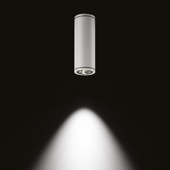 Yama CoB LED / Ø 110mm - H 300mm - Transparent Glass - Narrow Beam 20° | Plafonniers d'extérieur | Ares