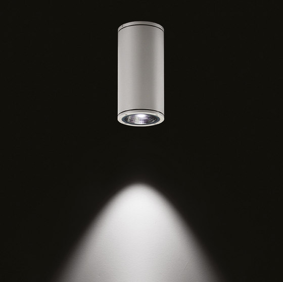 Yama CoB LED / Ø 150mm - H 300mm - Transparent Glass - Narrow Beam 20° | Outdoor ceiling lights | Ares