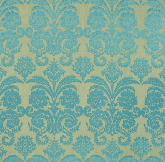 Trasimeno with Despina Fabrics | Ombrione - Turquoise | Tissus de décoration | Designers Guild