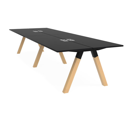 Frankie Bench Desk Wooden A-Leg | Tables collectivités | Martela
