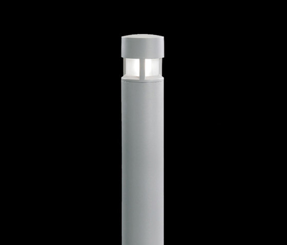 Silvia Mini post / H. 950 mm - Sandblasted Glass - 360° Emission | Außen Bodenleuchten | Ares