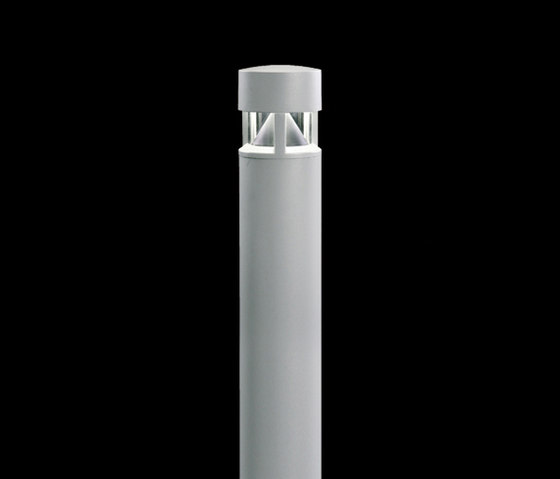 Silvia Mini post / H. 950 mm - Transparent Glass - 360° Emission | Éclairage sol extérieur | Ares