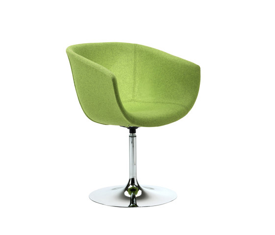 Derby | Swivel trumpet base, upholstered | Chairs | Segis