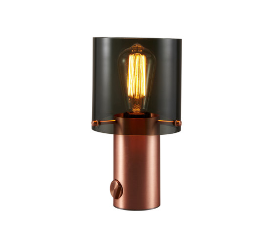 Walter Table, Copper, Size 1, Anthracite Glass | Table lights | Original BTC