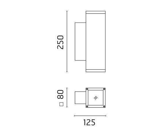 Luca Power LED / Unidirectional - Narrow Beam 10° | Außen Wandanbauleuchten | Ares
