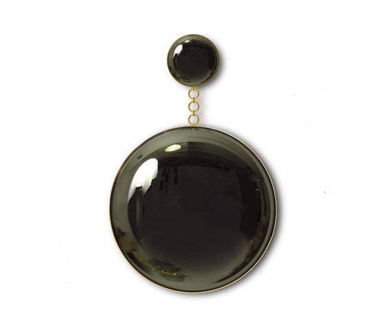 Moon & Eclipse Black Convex Mirror | Specchi | Martin Huxford Studio