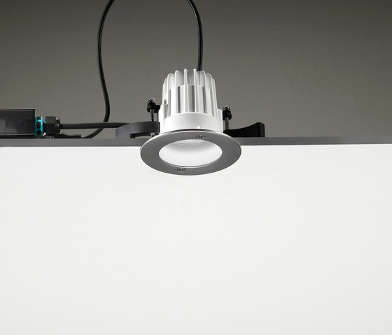 Leila 105 CoB LED / Ghiera in Acciaio Inox - Fascio Medio 20° | Lampade outdoor incasso soffitto | Ares